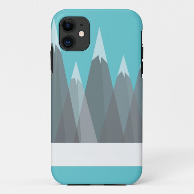 Funda De Case-Mate Para iPhone iPhone azul/verde 5 montañas del caso (Reverso)