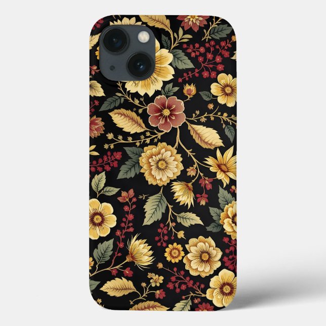 Funda De Case-Mate Para iPhone iPhone case flowers pattern  (Reverso)
