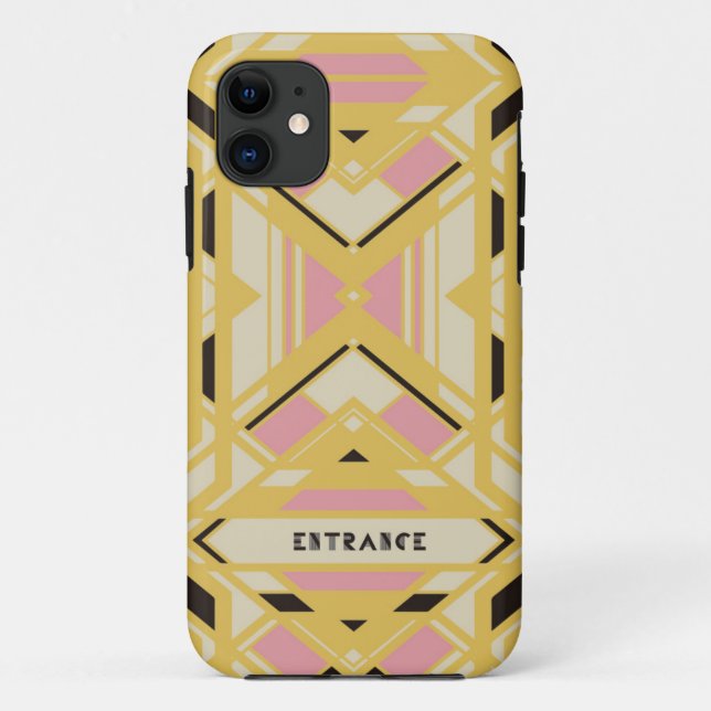 Funda De Case-Mate Para iPhone iPhone case SE/5/5s (Gold)[Art Deco] (Reverso)
