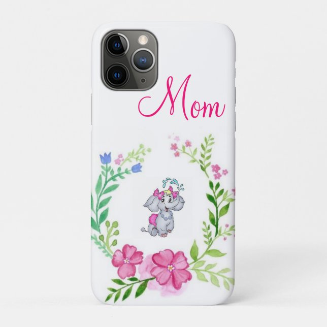 Funda De Case-Mate Para iPhone IPhone Cases Elephant Mom (Reverso)