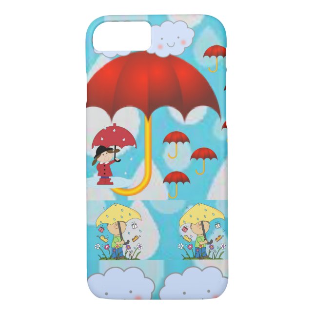 Funda De Case-Mate Para iPhone IPhone Cases Lluvia (Reverso)