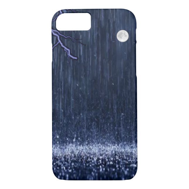 Funda De Case-Mate Para iPhone IPhone Cases Lluvia (Reverso)