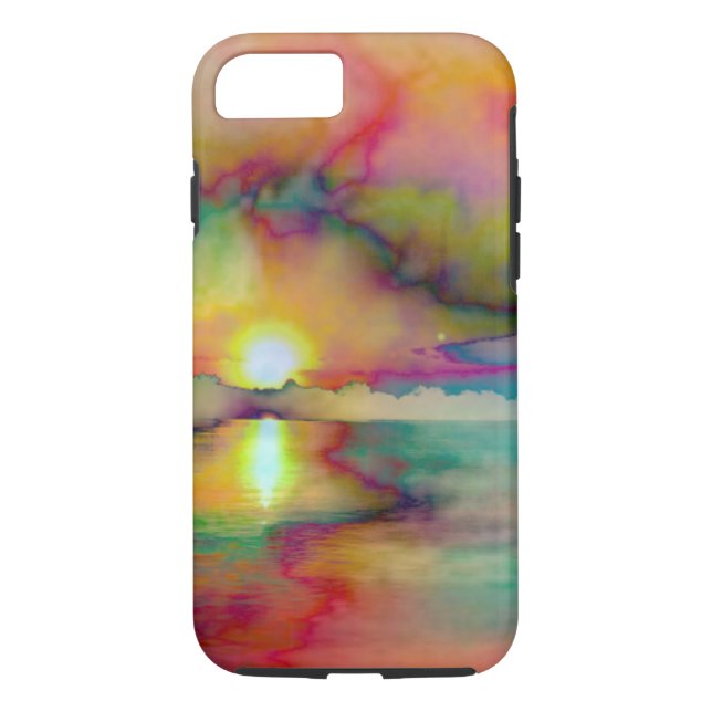 Funda De Case-Mate Para iPhone iPhone/caso/Acuarela-Puesta del sol del iPad (Reverso)