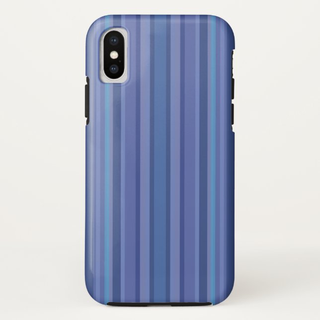 Funda De Case-Mate Para iPhone iPhone con franja morada azul moderna (Reverso)