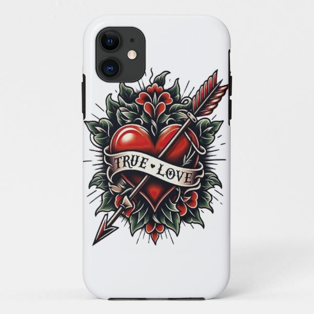 Funda De Case-Mate Para iPhone iPhone de amor verdadero (Reverso)