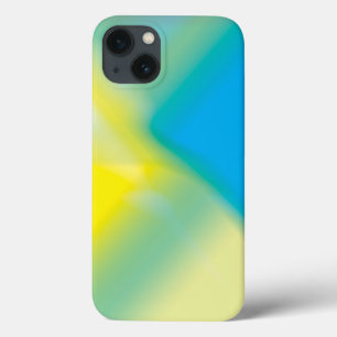 Funda Para iPhone 13 Iphone de brillo amarillo y azul turquesa 13