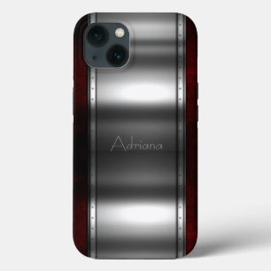 Funda Para iPhone 13 Iphone de impresión de acero inoxidable Platino 15