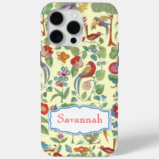 Funda Para iPhone 15 Pro Max Iphone de patrón embrojado de vintage personalizad
