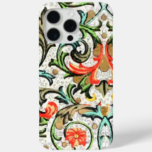 Funda Para iPhone 15 Pro Max iPhone de patrón floral vintage