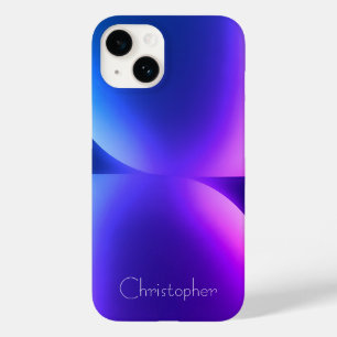 Funda Para iPhone 14 De Case-Mate Iphone de textura radial violeta personalizada 15