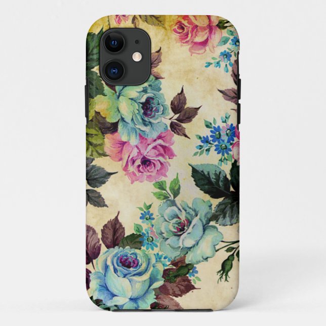 Funda De Case-Mate Para iPhone iPhone floral antiguo 5 de la casamata (Reverso)