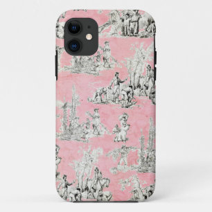 Funda Para iPhone 11 iPhone floral rosado elegante de Toile del vintage
