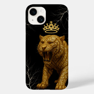 Funda Para iPhone 14 De Case-Mate iPhone / iPad case  Furious Golden King Tiger with
