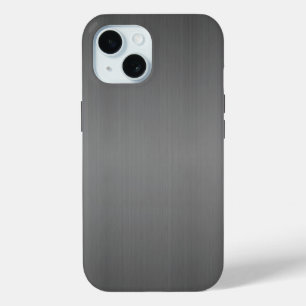 Funda Para iPhone 15 iPhone - Metalizado cepillado oscuro