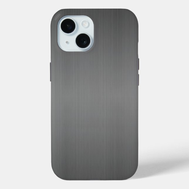 Funda De Case-Mate Para iPhone iPhone - Metalizado cepillado oscuro (Reverso )