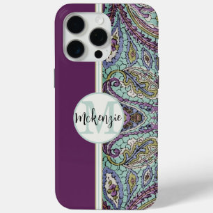 title_seo2 Iphone personalizado con patrón de Paisley Aqua