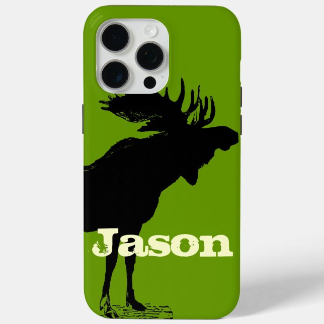 Funda De Case-Mate Para iPhone iPhone personalizado de Moose (Reverso )
