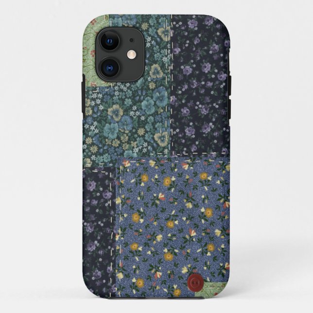 Funda De Case-Mate Para iPhone iPhone Quilt de trabajo en parches (Reverso)