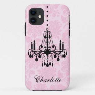 Funda Para iPhone 11 iPhone rosado 5Case-Mate de la lámpara del damasc