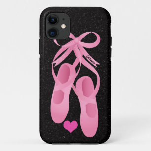 Funda Para iPhone 11 iPhone rosado del ballet del monograma 5 casos