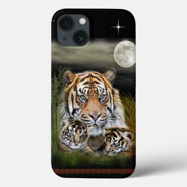 Funda De Case-Mate Para iPhone iPhone tigre (Reverso)