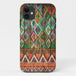 Funda Para iPhone 11 iPhone tribal de madera azteca del caso del iPhone