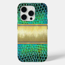 Funda Para iPhone 15 Pro iPhone Turtle Gold Shell case