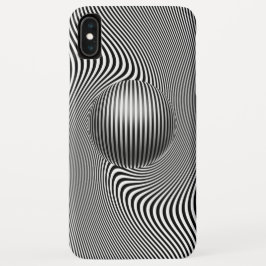 Funda Para iPhone XS Max iPhone XS Tapa de patrón de arte óptico geométrico