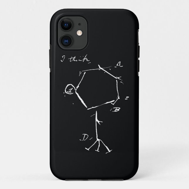 Funda De Case-Mate Para iPhone IPhone Yo-piensa (Reverso)