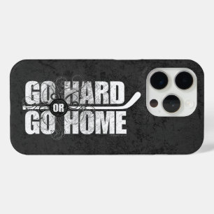 Funda Para iPhone 15 Pro Ir duro o volver a casa (hockey)