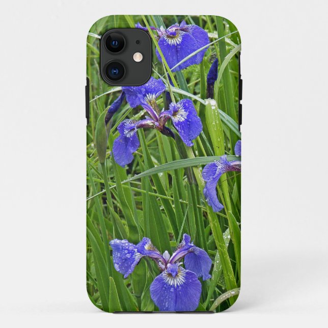 Funda De Case-Mate Para iPhone Iris morado salvaje (Reverso)