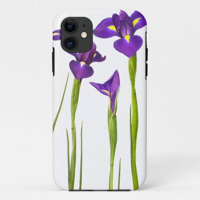 Funda De Case-Mate Para iPhone Iris púrpuras - plantilla modificada para (Reverso)