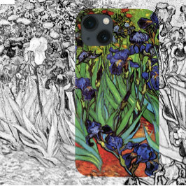 Funda Para iPhone 14 De Case-Mate Irises de Vincent van Gogh, Arte de Jardín Vintage