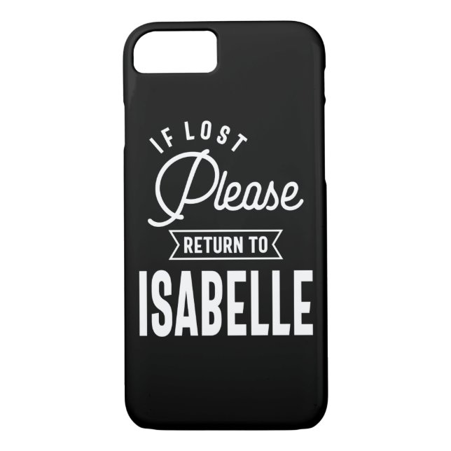 Funda De Case-Mate Para iPhone Isabelle Nombre Personalizado Regalo de cumpleaños (Reverso)