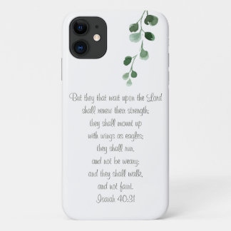 Funda Para iPhone 11 Isaiah 40:31 Biblia Verse Shabby Chic Phone Case
