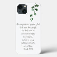 Isaiah 40:31 Biblia Verse Shabby Chic Phone Case