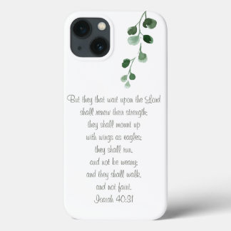 Funda Para iPhone 13 Isaiah 40:31 Biblia Verse Shabby Chic Phone Case