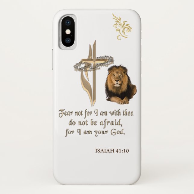 FUNDA DE Case-Mate PARA iPhone ISAIAH 41:10 (Reverso)