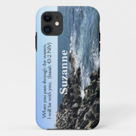 Funda Para iPhone 11 Isaiah 43:2 Estaré contigo Foto de Ocean