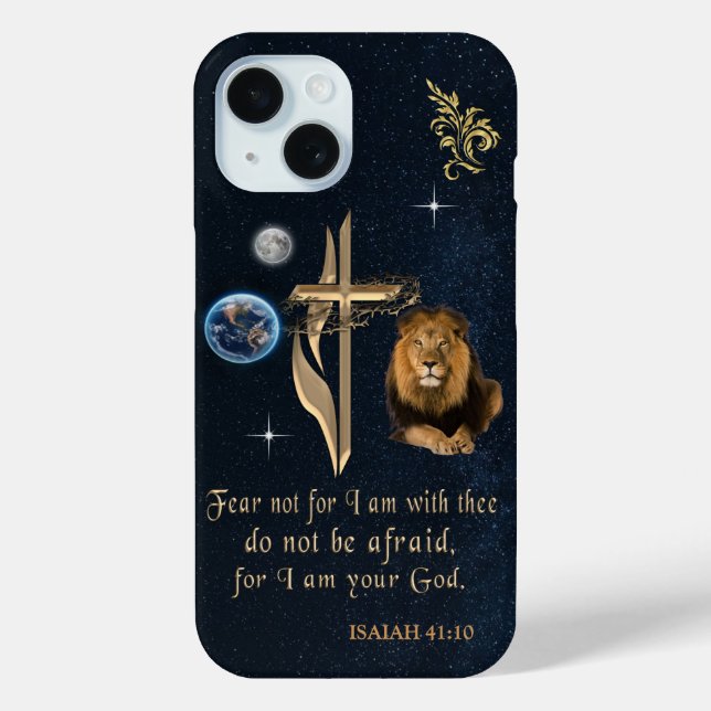 Funda De Case-Mate Para iPhone Isaías 41:10 (Reverso )
