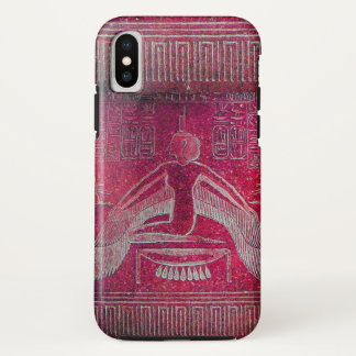Funda Para iPhone XS ISIS, rosa blanco rojo antiguo