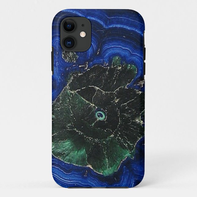 Funda De Case-Mate Para iPhone Isla Azurite Malachite (Reverso)