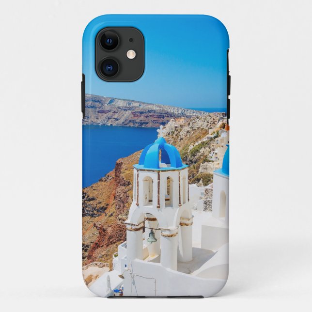 Funda De Case-Mate Para iPhone Isla de Santorini - caldera, Grecia (Reverso)