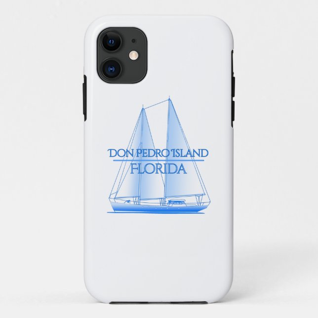 Funda De Case-Mate Para iPhone Isla Don Pedro Marinero Náutico Costero de Vela (Reverso)