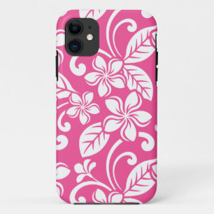 FUNDA PARA iPhone 11 ISLA PLUMERIA (ROSA SANDÍA)