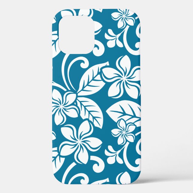 FUNDA DE Case-Mate PARA iPhone ISLAND PLUMERIA (AZUL CARIBE) (Reverso )