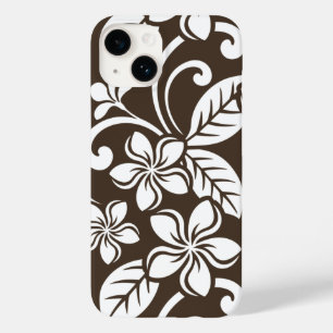 FUNDA PARA iPhone 14 DE Case-Mate ISLAND PLUMERIA (CAFÉ MARRÓN)