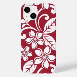FUNDA PARA iPhone 14 DE Case-Mate ISLAND PLUMERIA (CARDINAL RED)