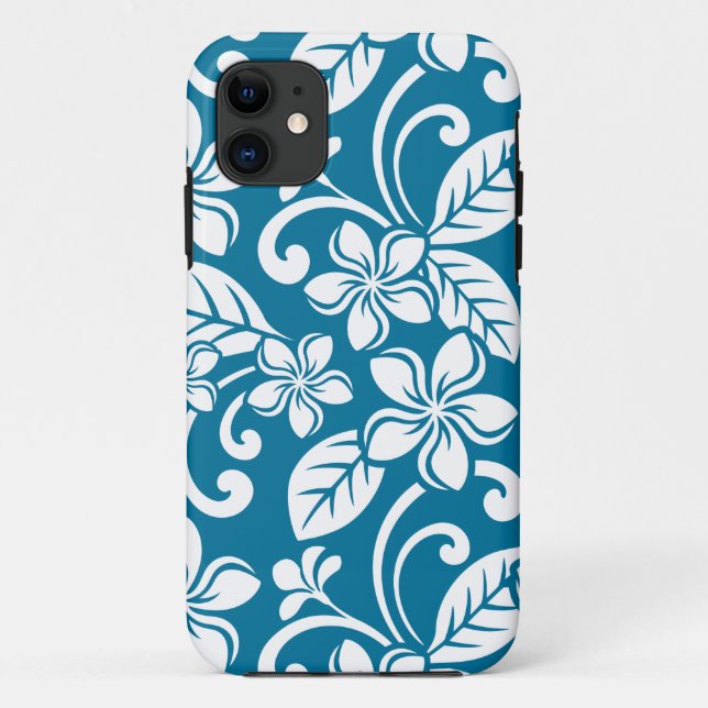 Funda De Case-Mate Para iPhone ISLAND PLUMERIA (CARIBBEAN BLUE)estuche iPhone / i (Reverso)