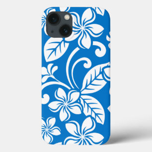 FUNDA PARA iPhone 13 ISLAND PLUMERIA (CIELO AZUL)